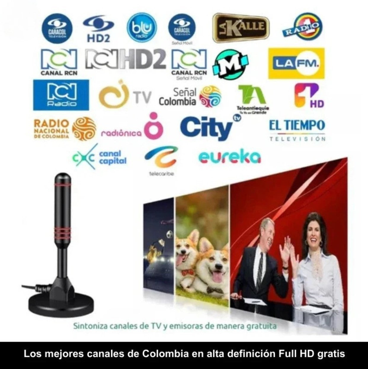 Antena TDT Colombia Full HD 2025 📡 — Disfruta TV en 4K Ultra Nítido 📺 ¡Todos tus canales favoritos gratis al instante! 🚀