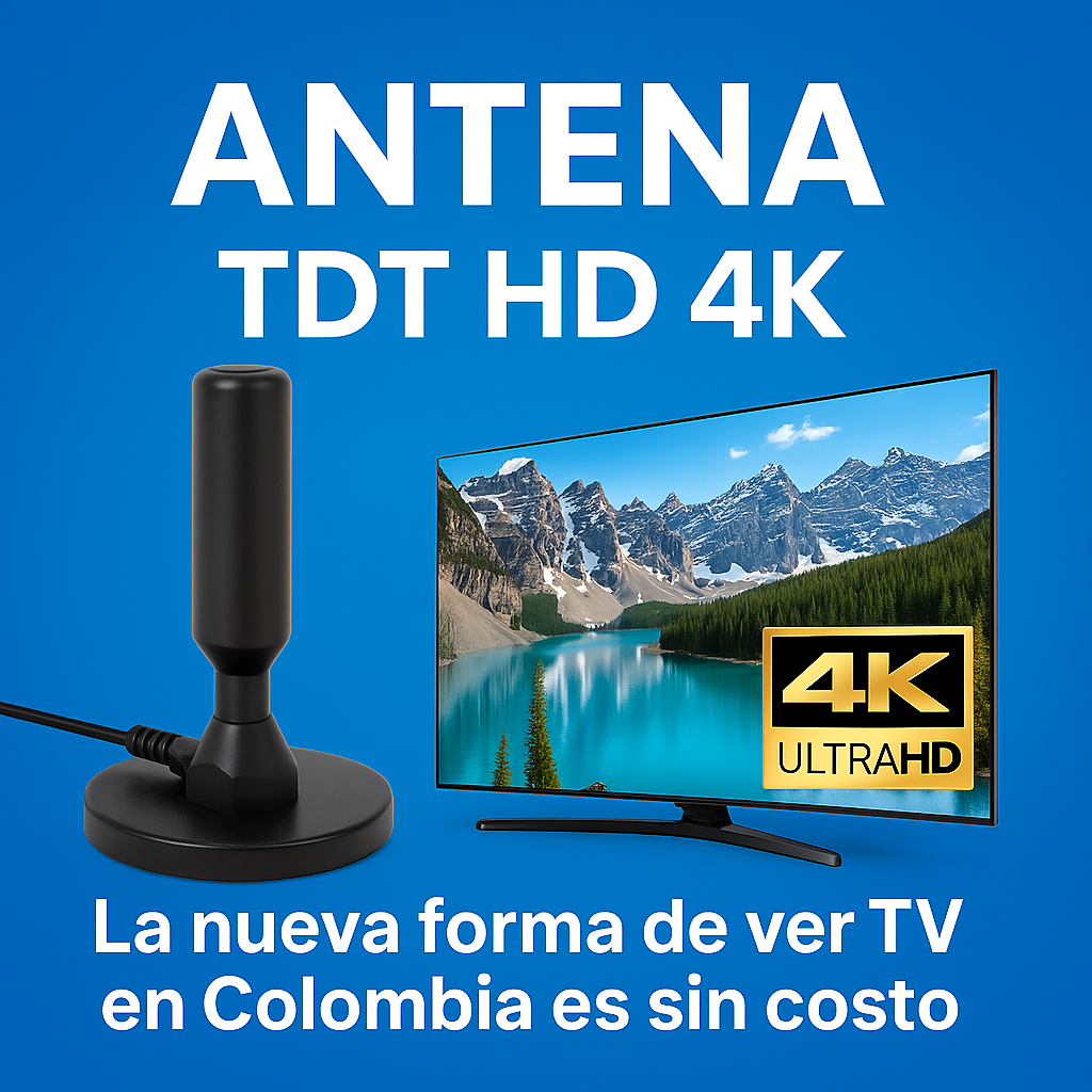 Antena TDT Colombia Full HD 2025 📡 — Disfruta TV en 4K Ultra Nítido 📺 ¡Todos tus canales favoritos gratis al instante! 🚀